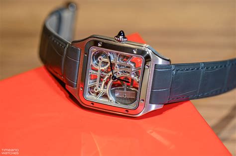 replica cartier santos watch strap|cartier santos dumont skeleton watch.